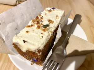 Carrot cake 🥕🍰  #Veganuary at BEAR in Uttoxeter