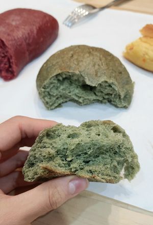 mugwort steamed bun at Salute - 살루떼 in Chuncheon