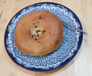 sweet red bean bun 단팥빵 (vegan version) at Salute - 살루떼 in Chuncheon