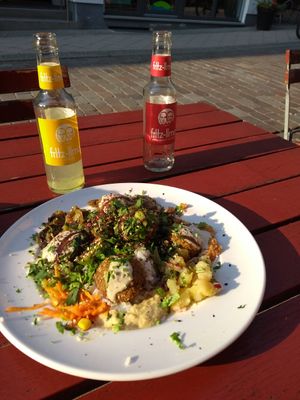 Falafelteller at Mediterraneo in Schwerin