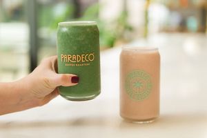 Real smoothies make with fresh fruit that is never frozen.  at Paradeco Coffee Roasters in St Petersburg