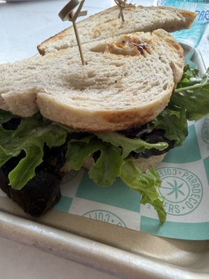 Vegan Mushroom BLT  at Paradeco Coffee Roasters in St Petersburg