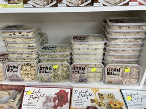 Row of vegan treats  at ‘Lav Slatki Dućan in Mostar