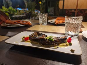 Baked eggplant. at Go Green The Restaurant in Luanda