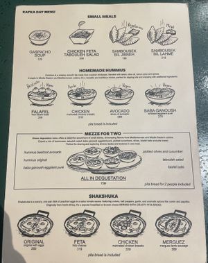   at KAFKA Hummus Café  in Prague