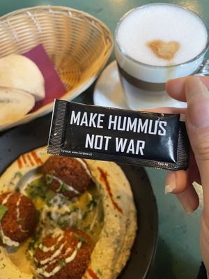  #Veganuary at KAFKA Hummus Café  in Prague