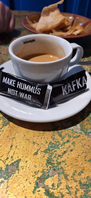  at KAFKA Hummus Café  in Prague