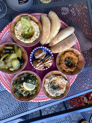 Mezzo-Platte  at KAFKA Hummus Café  in Prague