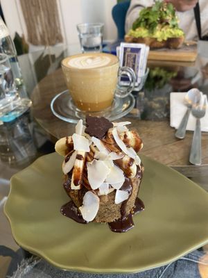 Banana & chocolate muffin  at Biofilia - Botánica Coffee House in La Paz