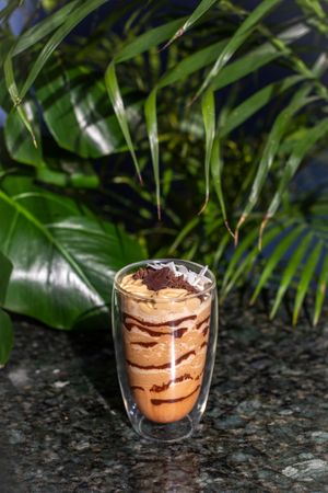 Moka Iced Coffee at Biofilia - Botánica Coffee House in La Paz