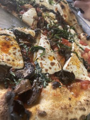 Vegan pizza of the moment  at Dr. Pizza in Mexico City