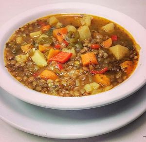 lentil soup at Almacen Purista in Buenos Aires