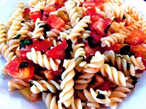 Fuccile con salsa primavera at Almacen Purista in Buenos Aires