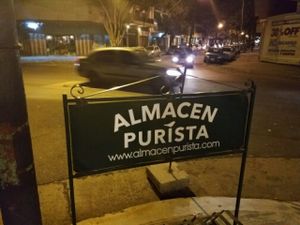sign at Almacen Purista in Buenos Aires