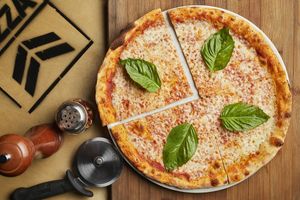 Margherita pizza.
Tomato sauce, add vegan cheese Follow your Heart.
You request to add any veggie for an additional price. at Piola in Hallandale Beach