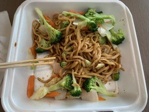 Vegetable noodles  at Biang Biang in Vancouver