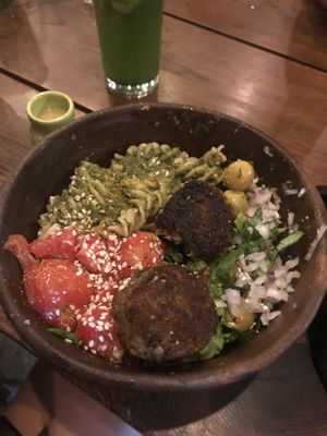 Pasta pesto  at Green Bowl in Brisas De Zicatela