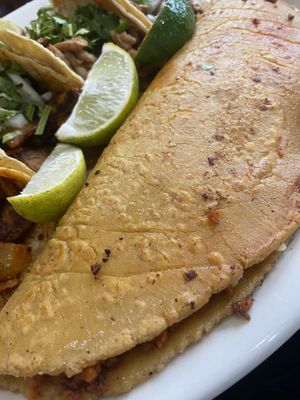 Chorizo quesadilla  at Quesadilla La Reina Del Sur in Chicago