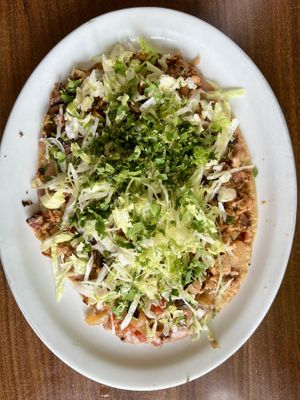 Huarache  at Quesadilla La Reina Del Sur in Chicago