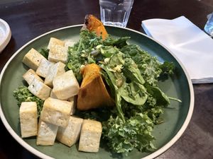 I’ll have the salad, with tofu  at Huskisson Hotel in Huskisson