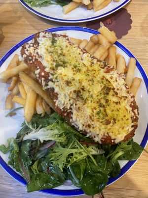 Vegan Eggplant Parmy - now with vegan cheese!  at Moonah Hotel and Cellars in Moonah