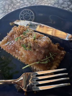 Chickpea and potato dumplings  at Patsy's in Melbourne