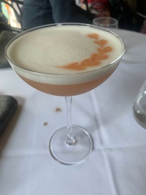 Caroline - rose/almond cocktail  at Patsy's in Melbourne