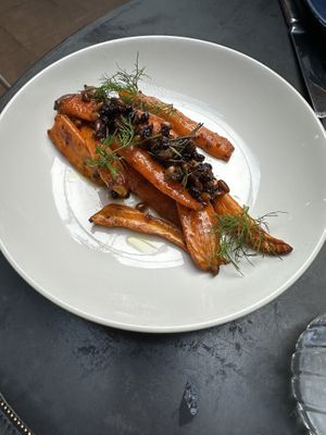 Nantes Carrots with pine nuts   at Patsy's in Melbourne