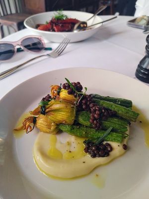 Zucchini flowers at Patsy's in Melbourne