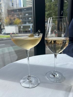 Smoked olive 🫒 martini   at Patsy's in Melbourne