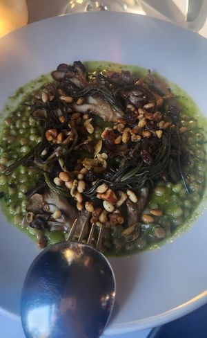 Cous cous and mushroom dish at Patsy's in Melbourne