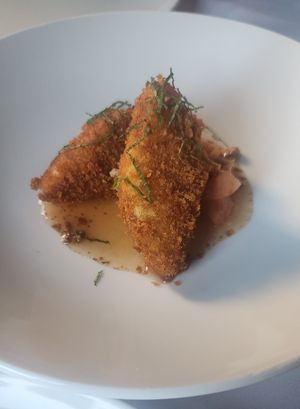 Fried custard dessert at Patsy's in Melbourne