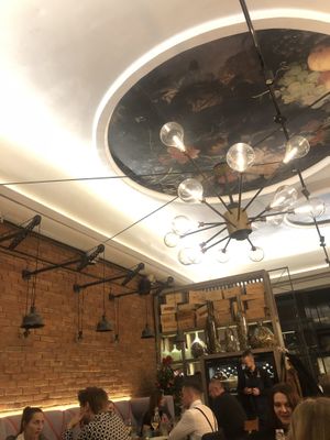Inside the restaurant   at Canis Music & Wine in Gdansk