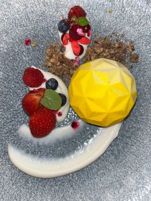 Vegan dessert   at Canis Music & Wine in Gdansk