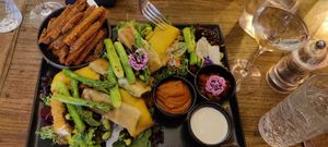 Vegetarian share plate. at Canis Music & Wine in Gdansk