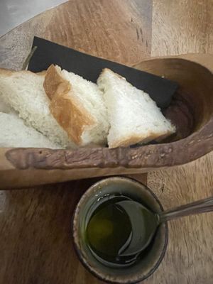 Really good bread while waiting   at Canis Music & Wine in Gdansk
