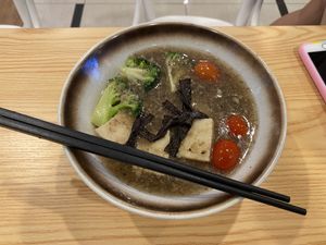 Mushroom Udon #Veganuary at Veggie House 一芳 - Tai Seng in Central Singapore