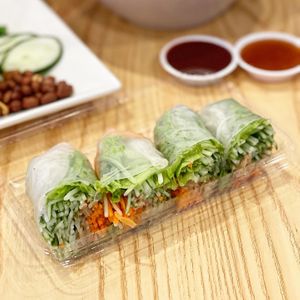 Spring rolls  at Veggie House 一芳 - Tai Seng in Central Singapore