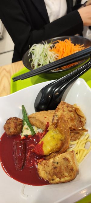 Close of Yong Tau Foo at Veggie House 一芳 - Tai Seng in Central Singapore