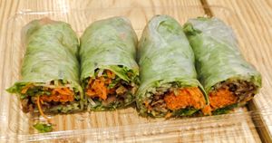 Refreshing veggie rolls at Veggie House 一芳 - Tai Seng in Central Singapore