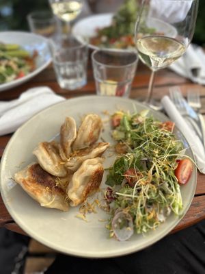 Vegan pierogies  at Stacja Sopot in Sopot