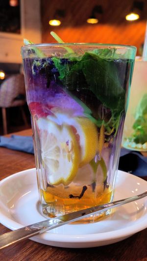 Minztee mit Gewürzen at Stacja Sopot in Sopot