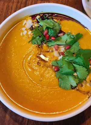 Kürbissuppe at Stacja Sopot in Sopot