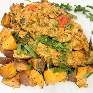 Chickpea Stuffed Eggplant at The Wild Radish in Nyack