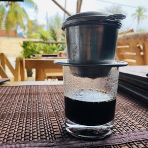 authentic and original vietnamese coffee  at The Plants in Zanzibar