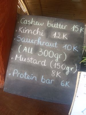 Menu2 at The Plants in Zanzibar