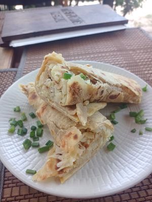 Chapati sauerkraut at The Plants in Zanzibar