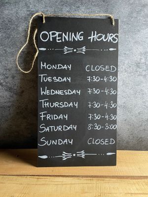 Opening hours  at RusticBoowa  in Tralee