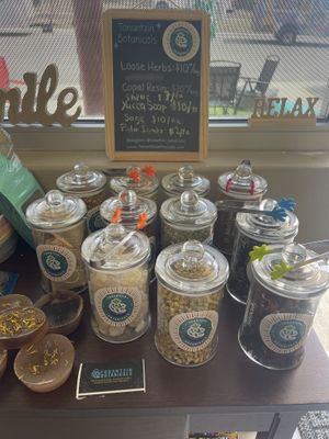 Local herbs   at Kosmic Vegan Marketplace in San Antonio