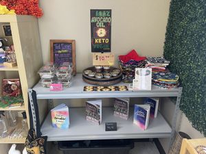 Display  at Kosmic Vegan Marketplace in San Antonio